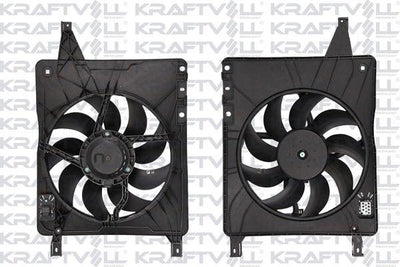 Kraftvoll 08120048 Radiator Fan Complete Nissan Qashqai (J10-Jj10) 2007-2013 — Radiators & Fans