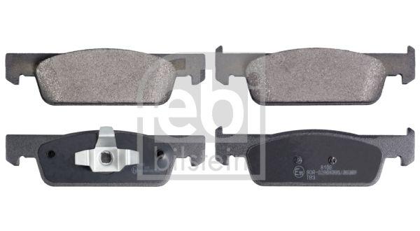 Febi Bilstein 16965 Brake Pad Front (Set) Symbol II 08-III 12-Logan II 12-Sandero II 12-K:17,8 mm G:140 mm — Brake Pads