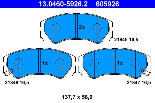ATE 13.0460-5926.2 Brake Pad — Brake Pads