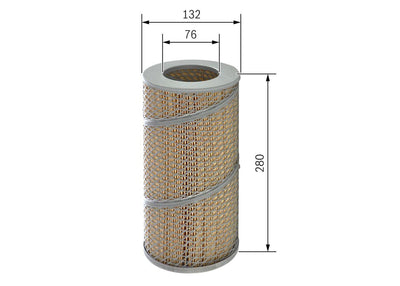 Bosch 1457433795 Air Filter Toyota Hilux 2002 2006 Hiace 2006 2011