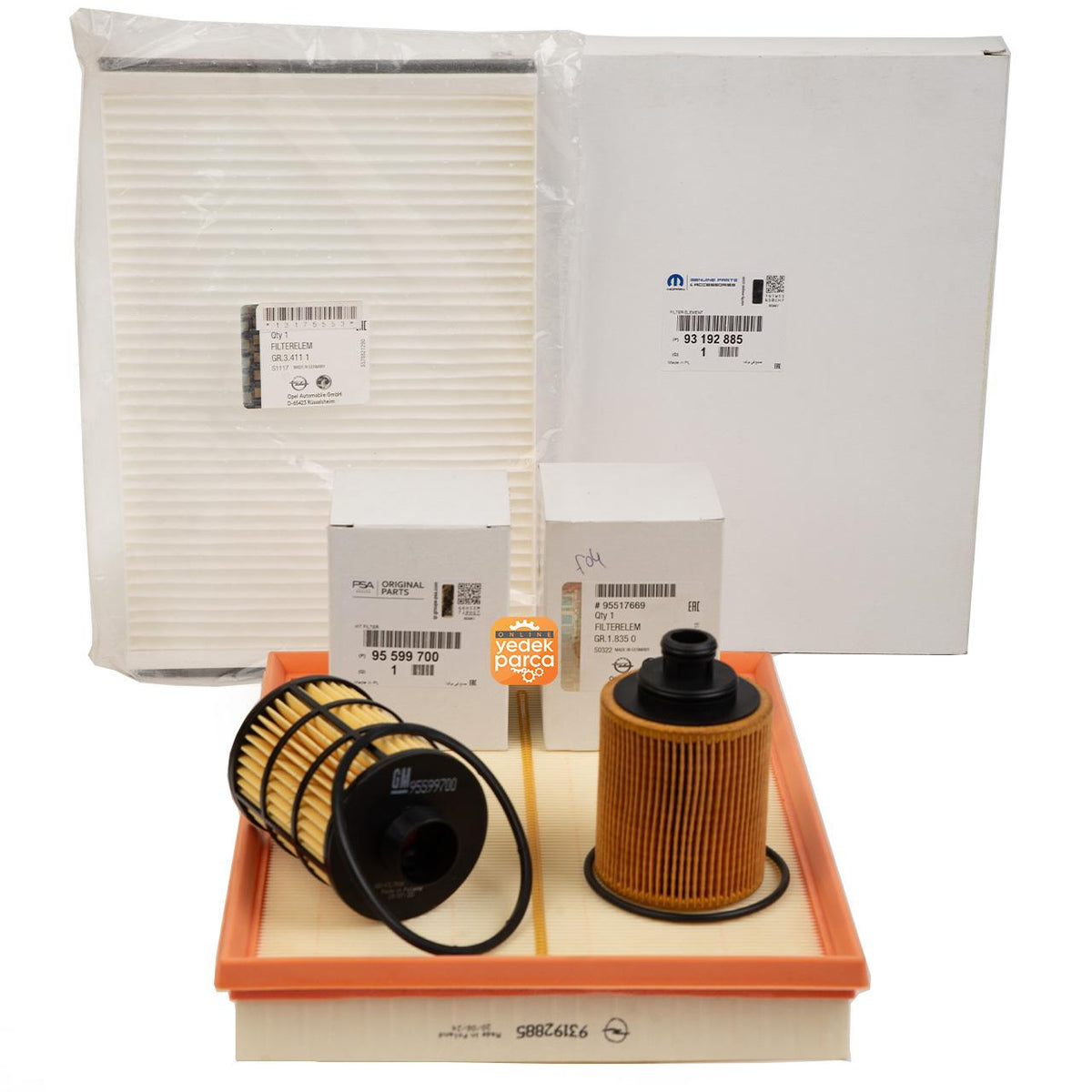 Scheduled Service Filter Set Opel Astra H 1.3 ( Ufi Tipli Oil Filter ) — Auto Parts Hall, Maintenance & Service Kits