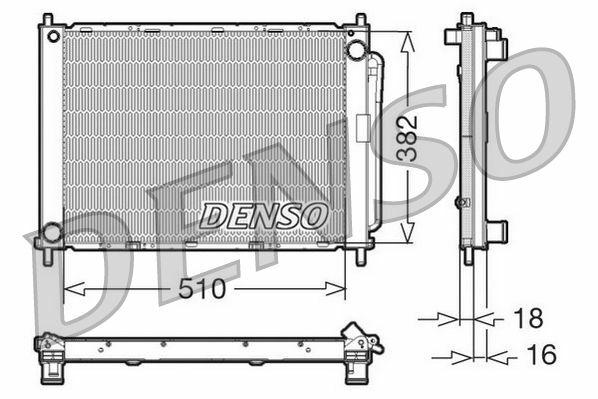 DENSO DRM23100 Cooling Module - Compatible with Renault Clio III & Modus — Radiators & Fans