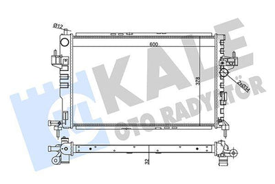 Kale 357030 Opel Corsa C Combo C 1.7 D Y17dt Mechanical Water Radiator 00-06 — Radiators & Fans