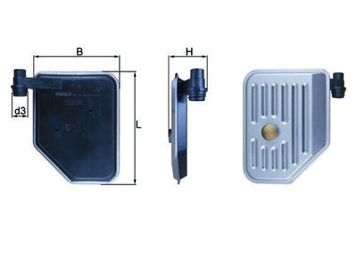 Mahle HX156 Automatic Transmission Filter Hyundai Elantra 2.0 00-06; Santa Fe/Tucson/Sonata/Sportage 04- — Transmission Parts