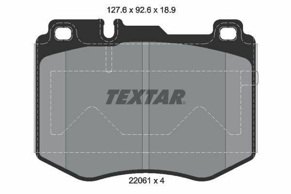 TEXTAR Brake Pads 2206101 - Front for 205/213 AMG Sport Vehicles