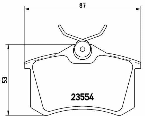 Brembo P68024 Brake Pads - VW Golf IV, V and 3 more models