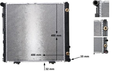 MAHLE Motor Radiator (Climate Control) - W124 93-95, S124 93-96 and 2 more models — Radiators & Fans