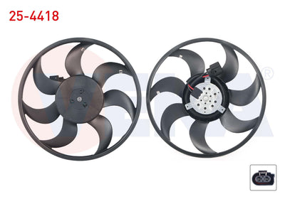 Veka 25-4418 Fan Motor (Motor + Pervane) Water Radiator Small Type Volkswagen Transporter V (7Ha — Motors, Pumps & Antennas