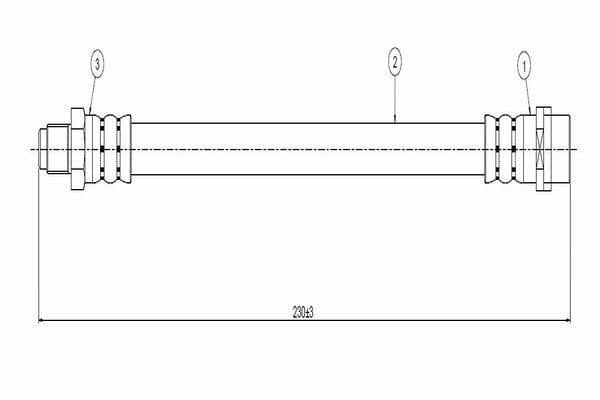 CAVO Rear Brake Hose - A4 Avant 1994 Model — Brake Hydraulics