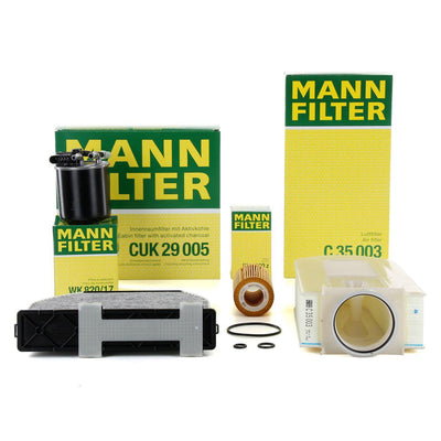 Mann Mercedes W212 Body E220 CDI Scheduled Service Filter Set — Maintenance & Service Kits