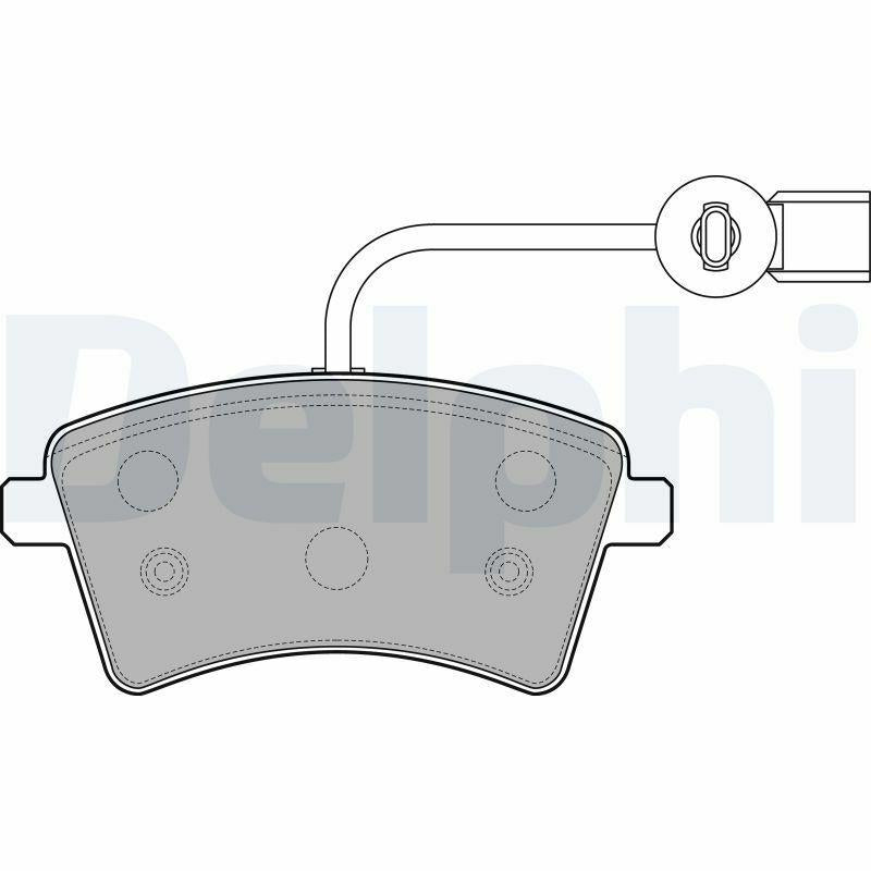 Delphi Brake Pads LP2504 for Kangoo / Grand Kangoo II - Optimal Stopping Power