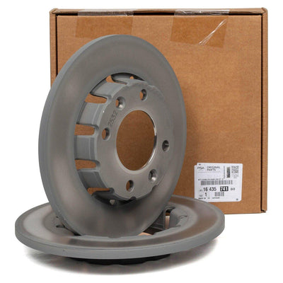PSA 1643574180 Peugeot 2008 1.2 Gasoline 2020-2024 Rear Brake Disc Set without Air Genuine — Brake Rotors & Drums
