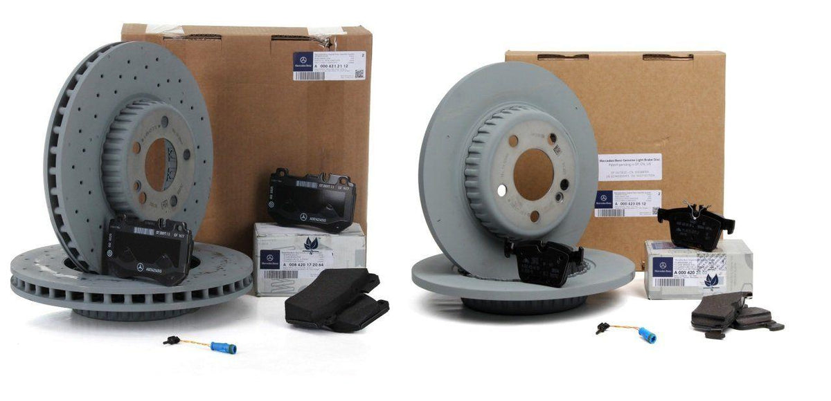C180- Mercedes W205 Body C180-C200d AMG Front Ve Rear Brake Disc Brake Pad Set Genuine — Auto Parts Hall, Brake Pads