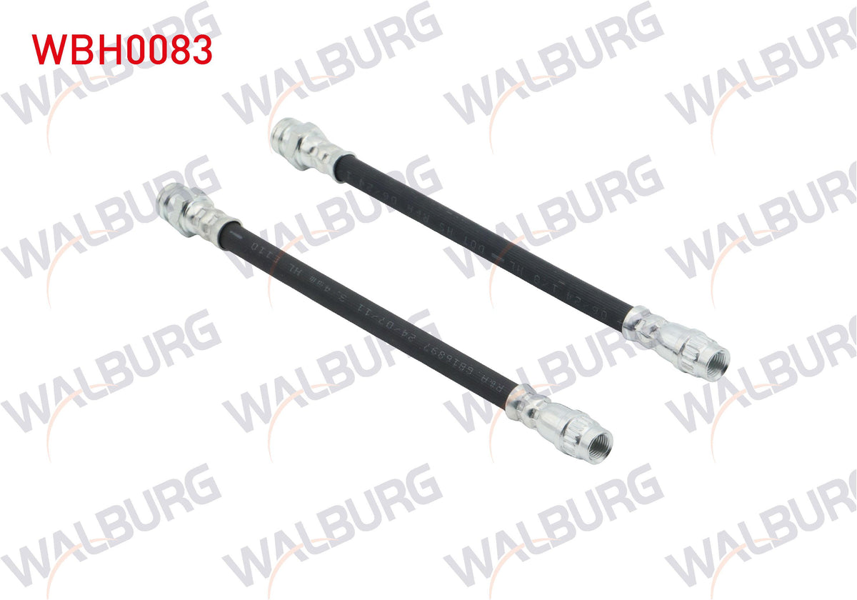 WALBURG WBH0083 Brake Hose Rear Left-Right 190mm Citroen C2 (Jm) 2003-2009 / Citroen C3 (Fc) 2002-2009 / C — Brake Hydraulics