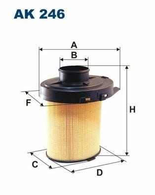 FILTRON AK246 Air Filter - P106, P205, and More — Air & Cabin Filters