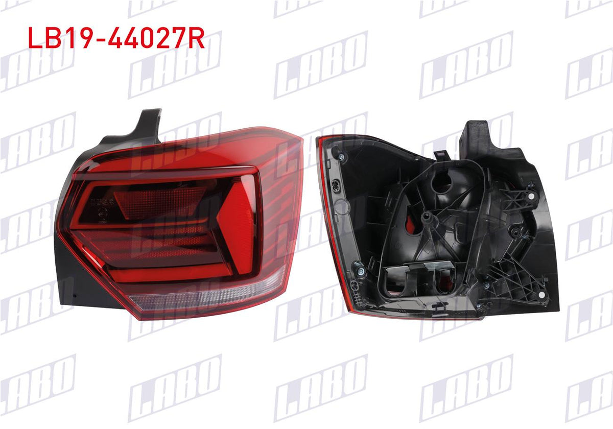 LABO LB19-44027R Tail Lamp Right without LED Volkswagen Polo VI (Aw1, Bz1, Ae1) 2018-2021 — Tail, Signal & Reflectors