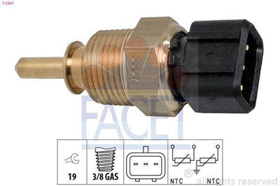 FACET Coolant Temperature Sensor - Fits Hyundai Accent, Ix35, Ceed — Temperature Sensors & Switches