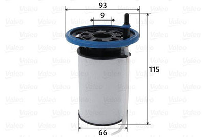 Valeo 587103 Fuel Filter Heated Comdo D / Doblo 1.3-1.6 D