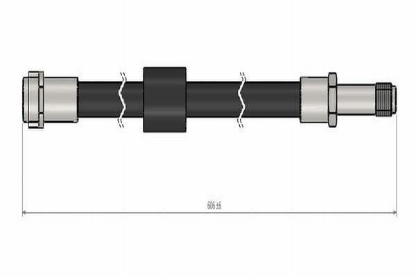 CAVO C900.673.A Brake Hose - 2 Pack for 03 Vito/Viano — Brake Hydraulics