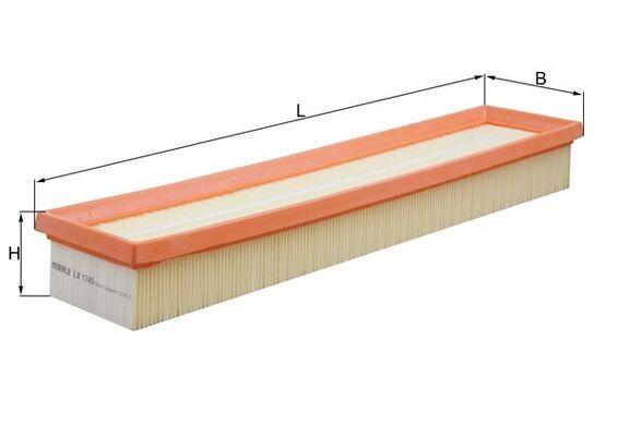 Mahle LX1745 Air Filter Peugeot 206 307 308 Partner Citroen Berlingo III C4 DS4 1.6 16V — Air & Cabin Filters