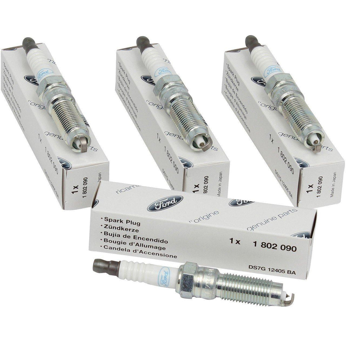 Ford Otosan DS7G12405BA Focus Mondeo C-Max Kuga 1.5 Ecoboost Ignition Spark Plug Set (Set of 4) — Coils & Plugs