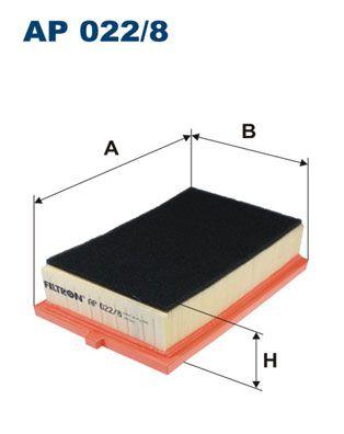 Filtron AP022-8 Air Filter Fiat 500L 1.4/1.6D, 1.4 LPG 14-, 1.6 Multijet 12- — Air & Cabin Filters