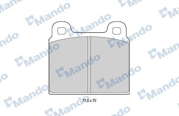 MANDO MBF015052 Brake Pads Front 66-72 - ECE R90 Approved