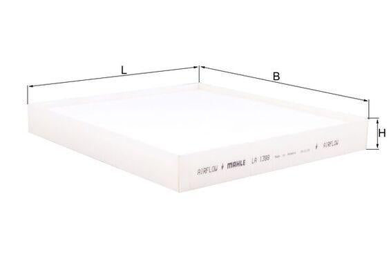 Mahle LA1399 Cabin Air Filter Chr (X1) 1.2 16 — Air & Cabin Filters