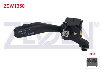 Zegen ZSW1350 Headlight Turn Signal Kumanda Arm Speed Control 9 Pin Golf V-VI-Caddy III-Jetta III — Tail, Signal & Reflectors
