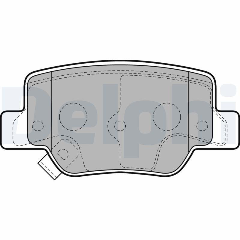 Delphi LP2193 Rear Brake Pads - Compatible with Verso Models