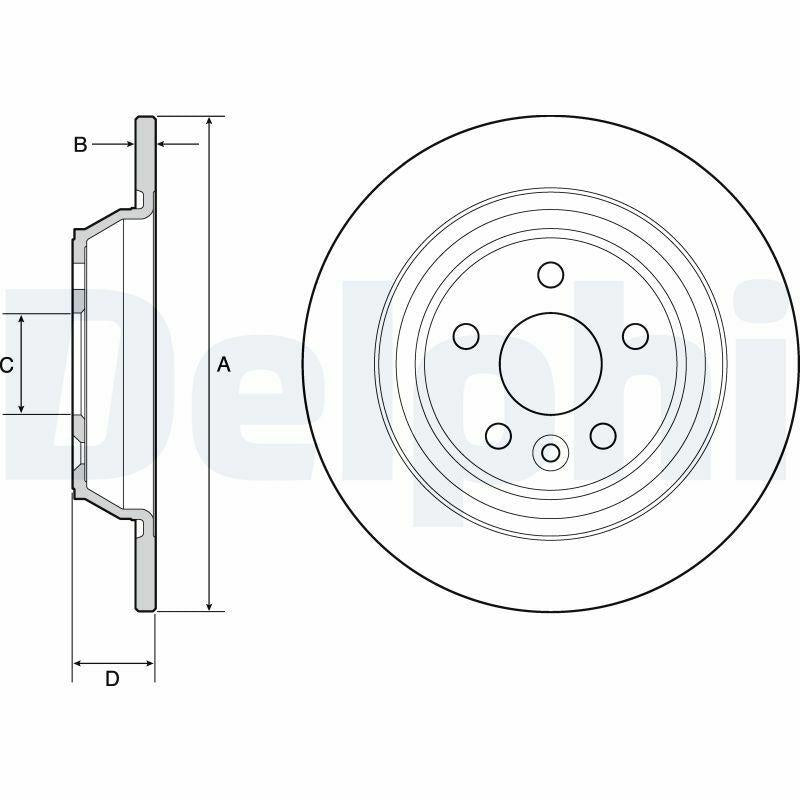 Delphi BG4804C Brake Disc - Ford Galaxy & S-Max — Brake Rotors & Drums