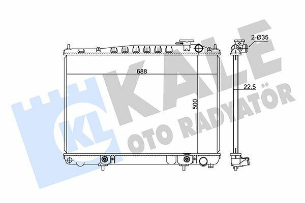 KALE Radiator - 1998-2005 Nissan Pathfinder 3.3 V6 — Radiators & Fans