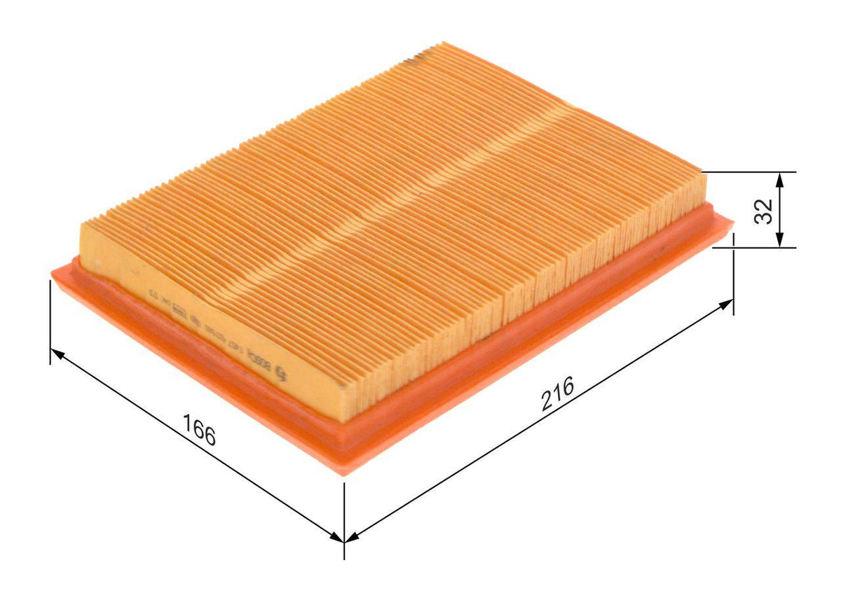 Bosch 1457433593 Air Filter Fiesta/Fusion 1.4-1.6 16V 02-09 — Air & Cabin Filters