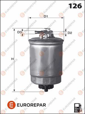 Eurorepar 1643628880 Fuel Filter Passat-A4-A6 Afb-Akn-Ake 2.5 TDI 97-04 — Fuel Delivery