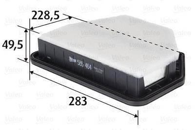 Valeo 585464 Air Filter (Chevrolet Captiva 2.2D 11-/Opel Antara 10 -) — Air & Cabin Filters