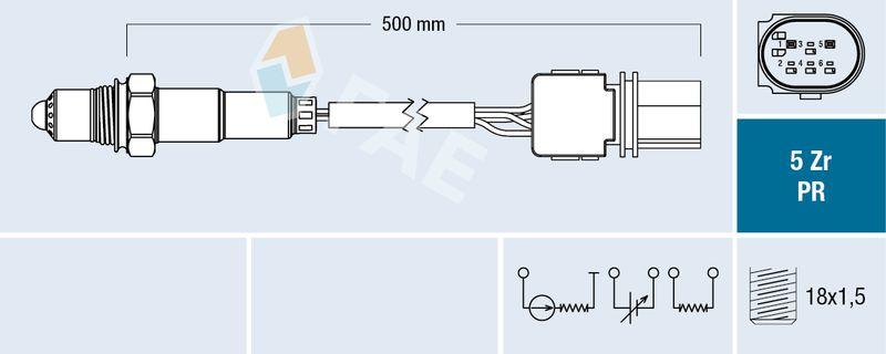 FAE 75060 Lambda Sensor Astra J Insignia 2.0D A20dth BMW B47 N47 — Oxygen & Air-Fuel