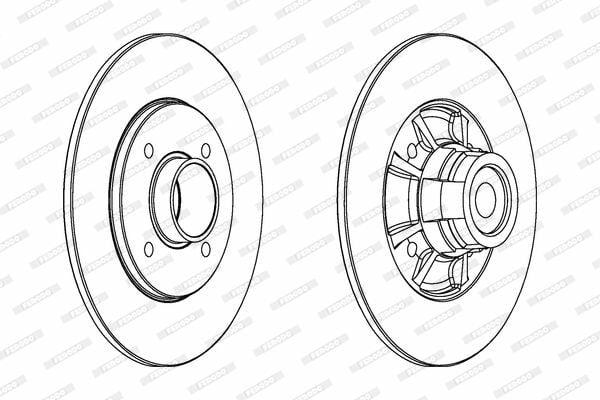 FERODO DDF1517-1 — Brake Rotors & Drums