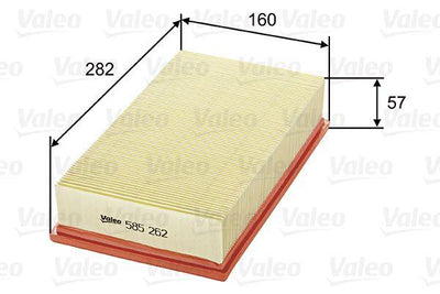 Valeo 585262 Air Filter (Saab 9-3 2.0 I, 900 II Coupe 2.0 I) — Air & Cabin Filters