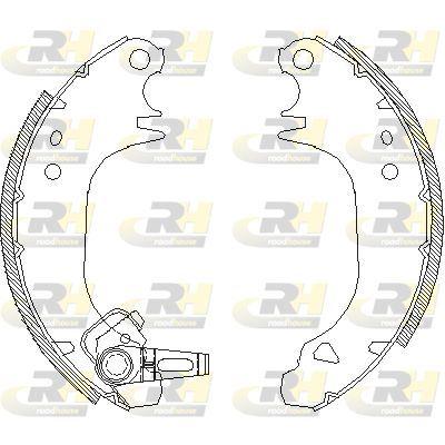ROADHOUSE 4075.00 Brake Shoe Set — Brake Cables & Hardware