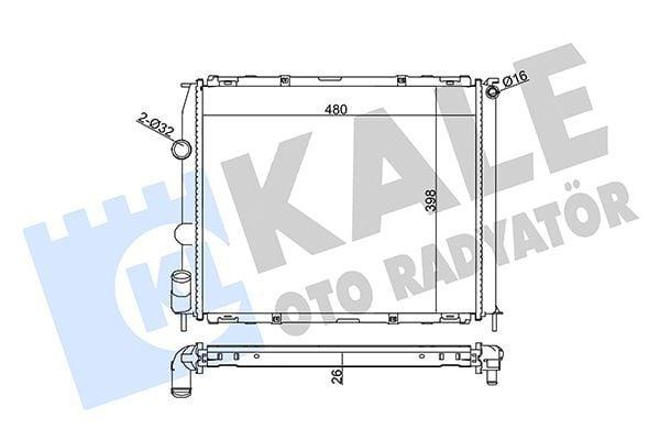 KALE Radiator - 99-01 Clio 1.4 8V — Radiators & Fans