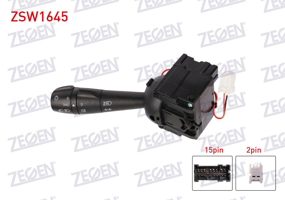 Zegen ZSW1645 Headlight Turn Signal Kumanda Arm 17 Pin Renault Clio IV-Captur-Duster-Dokker-Lodgy — Tail, Signal & Reflectors