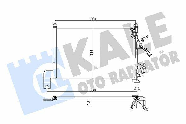 KALE Climate Radiator (Condenser) for 00-07 Ma.B-Series 2.5D 4WD Vehicles — Radiators & Fans