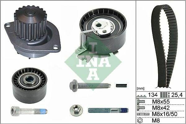 INA 530037930 Trigger & Water Pump Set for 1.6 16V Models — Water Pump & Thermostat
