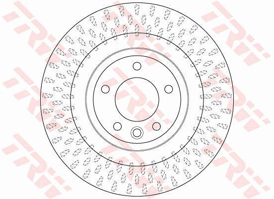 TRW DF6528S Rear Brake Disc for Land Rover - 350mm — Brake Rotors & Drums
