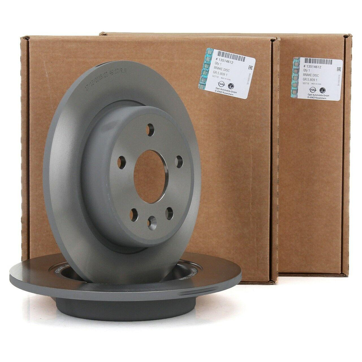 Opel Astra K Rear Brake Disc Set — Brake Rotors & Drums