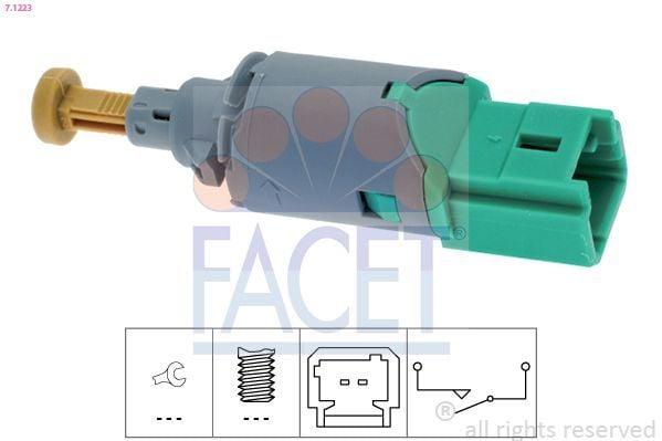 FACET 7.1223 Brake Switch - Compatible with Clio II/III, Fluence and 5 more models — Switches & Relays