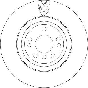 TRW DF6833S Brake Disc Front 4-Matic Mercedes W166 C292 W251 — Brake Rotors & Drums