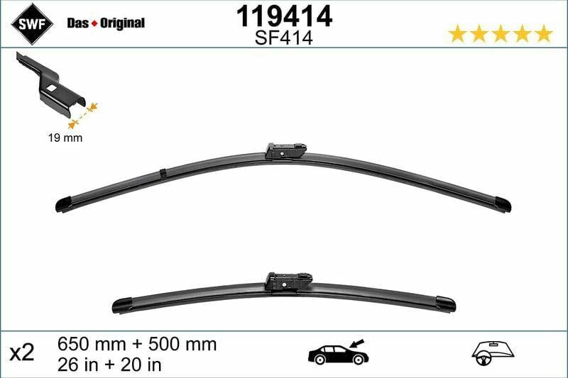 SWF BMW G05 G07 Windshield Wiper Set - Fits Left-Hand Drive Vehicles — Wipers