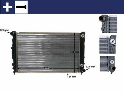 MAHLE Motor Radiator for Passat A4 A6 2.4/2.6/2.8 — Radiators & Fans
