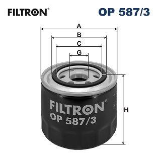 Filtron OP587-3 Oil Filter Mitsubishi L200 Pajero Sport II 2.5 Di-D 4Wd 05-15 — Oil Filters